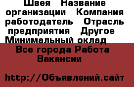Швея › Название организации ­ Компания-работодатель › Отрасль предприятия ­ Другое › Минимальный оклад ­ 1 - Все города Работа » Вакансии   